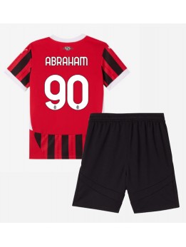 AC Milan Tammy Abraham #90 Dječji Domaci Dres kompleti 2024-25 Kratak Rukavima (+ kratke hlače)